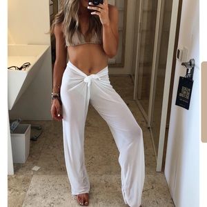 12th Tribe Bull by the Horns White Mesh Pants